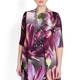 MASHIAH FLORAL PRINT SATIN PLISSE DRESS