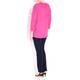 KARIN RIBBED PINK V-NECK SWEATER 