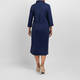 Karvinen Poplin Dress Navy and Fuchsia