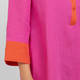 Karvinen Linen Dress Orange and Fuchsia 