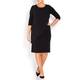 KIRSTEN KROG BLACK CHIFFON LAYER DRESS