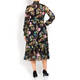 KIRSTEN KROG FRILL COLLAR FLORAL PRINT DRESS