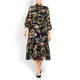 KIRSTEN KROG FRILL COLLAR FLORAL PRINT DRESS