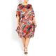 KIRSTEN KROG PURE SILK PRINT DRESS
