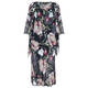 KIRSTEN KROG FLORAL PRINT GOWN AND CAPE