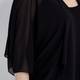 KIRSTEN KROG black chiffon CAPE