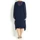 KIRSTEN KROG Navy chiffon kaftan DRESS