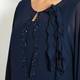 KIRSTEN KROG Navy chiffon kaftan DRESS