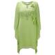 KIRSTEN KROG lime green chiffon kaftan DRESS