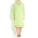 KIRSTEN KROG lime green chiffon kaftan DRESS