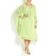 KIRSTEN KROG lime green chiffon kaftan DRESS