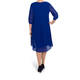 KIRSTEN KROG GEORGETTE LAYER DRESS COBALT