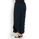 BEIGE NAVY CHIFFON TROUSERS