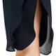 BEIGE NAVY CHIFFON TROUSERS