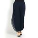 BEIGE NAVY CHIFFON TROUSERS