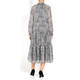 KIRSTEN KROG PATCHWORK HOUNDSTOOTH DRESS BLACK AND WHITE