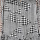 KIRSTEN KROG PATCHWORK HOUNDSTOOTH DRESS BLACK AND WHITE