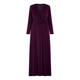 KIRSTEN KROG SATIN JERSEY GOWN PLUM