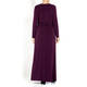 KIRSTEN KROG SATIN JERSEY GOWN PLUM