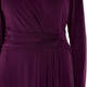 KIRSTEN KROG SATIN JERSEY GOWN PLUM