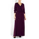 KIRSTEN KROG SATIN JERSEY GOWN PLUM