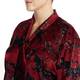 KRIZIA RED PRINT SILK SATIN BOW NECK BLOUSE