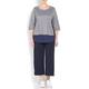 PER TE BY KRIZIA navy punto jersey CULOTTES