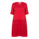 PER TE BY KRIZIA EMBROIDERED COTTON DRESS RED