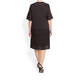 PER TE BY KRIZIA EMBROIDERED COTTON DRESS DARK BERRY