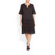 PER TE BY KRIZIA EMBROIDERED COTTON DRESS DARK BERRY