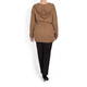 PER TE BY KRIZIA CARAMEL KNITTED HOODY WITH BELT
