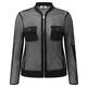 KRIZIA black mesh zip-up JACKET