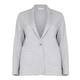 PER TE BY KRIZIA silver lurex punto jersey blazer