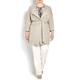 KRIZIA dove grey suede LONG JACKET
