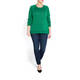 PER TE BY KRIZIA GREEN LUREX SWEATER