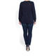 PER TE BY KRIZIA NAVY LUREX SWEATER