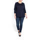 PER TE BY KRIZIA NAVY LUREX SWEATER