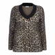 PER TE BY KRIZIA LUREX LEOPARD PRINT SWEATER