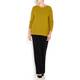 PER TE BY KRIZIA PURE WOOL SOFT KNITTED MUSTARD SWEATER 