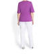PER TE BY KRIZIA MAGENTA PRINT TOP V-NECK