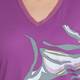 PER TE BY KRIZIA MAGENTA PRINT TOP V-NECK