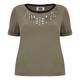 KRIZIA embellished khaki T SHIRT