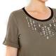 KRIZIA embellished khaki T SHIRT