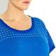 KRIZIA royal blue T-SHIRT with studded yoke