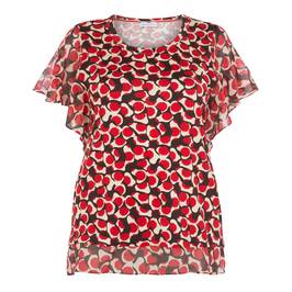 PER TE BY KRIZIA SPOT PRINT TOP - Plus Size Collection