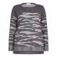 KRIZIA grey round neck intarsia SWEATER