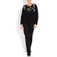 KRIZIA black embroidered SWEATER