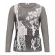 KRIZIA ABSTRACT PRINT GREY TOP