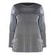 PER TE BY KRIZIA Metallic Silver Jersey Tunic