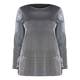 PER TE BY KRIZIA Metallic Silver Jersey Tunic